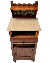 Two Arts & Crafts Nightstands by Gustave Serrurier-Bovy, 1900s